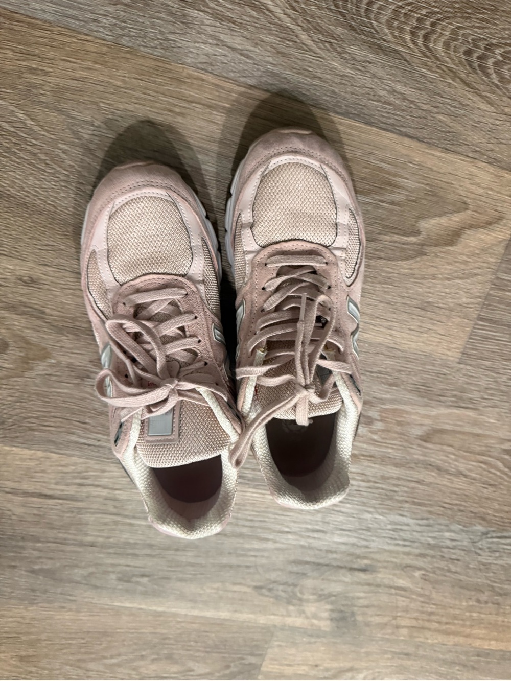 New Balance Women’s Pink Suede & Mesh Athletic Sneakers - Picture 3 of 4